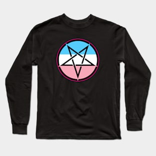 Transgender Pentagram Long Sleeve T-Shirt